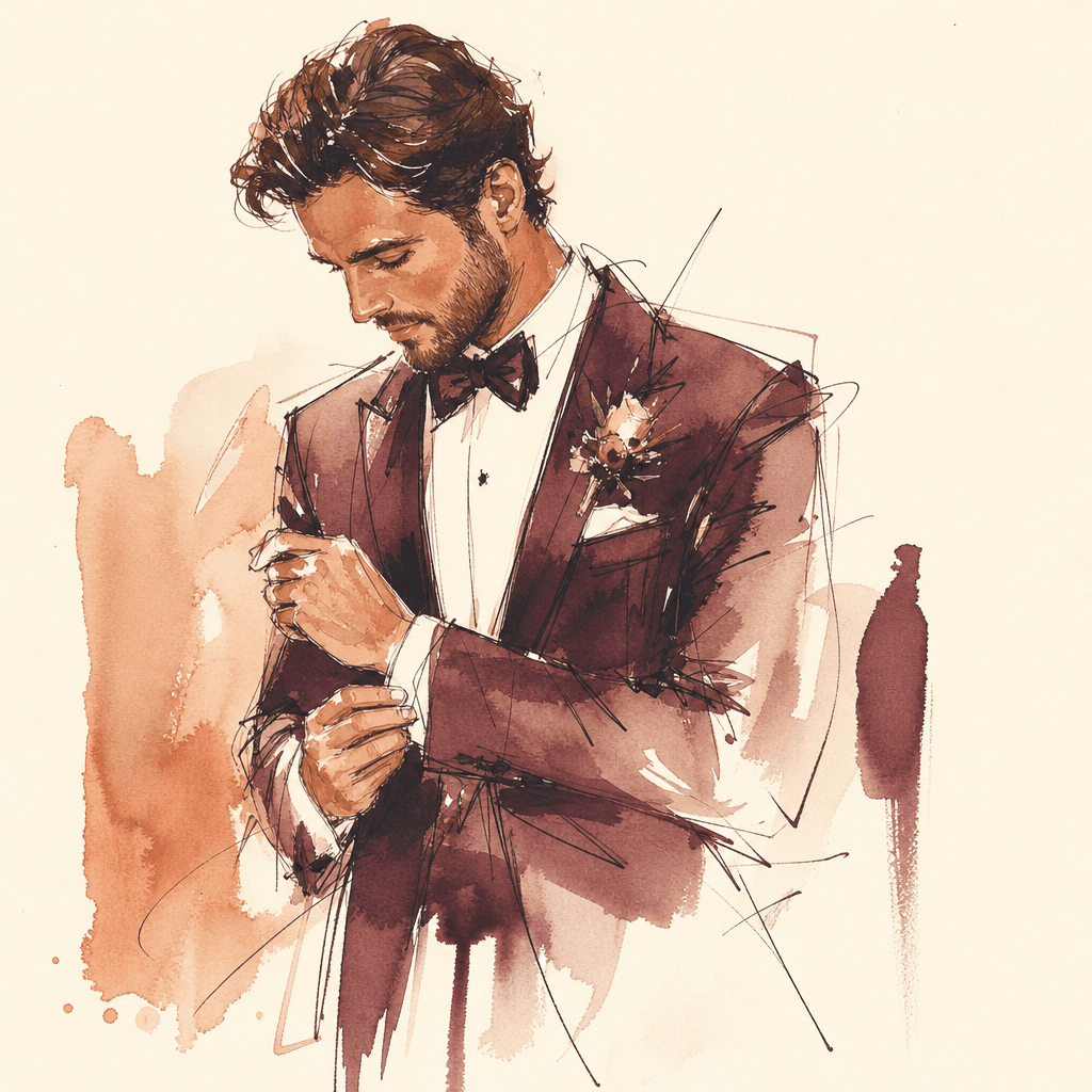 The groom — Before the ceremony